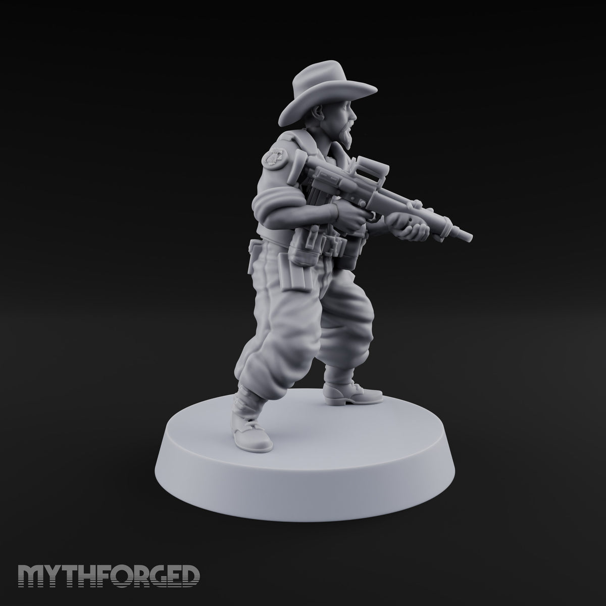 Unhurried Beards, Hurried Aim Human Rifleman in Slouch Hat A