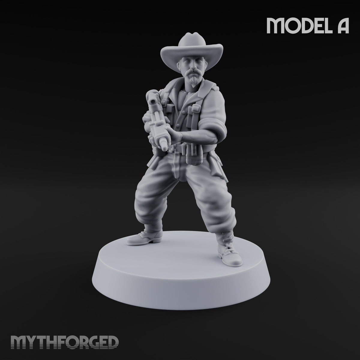 Unhurried Beards, Hurried Aim Human Rifleman in Slouch Hat A