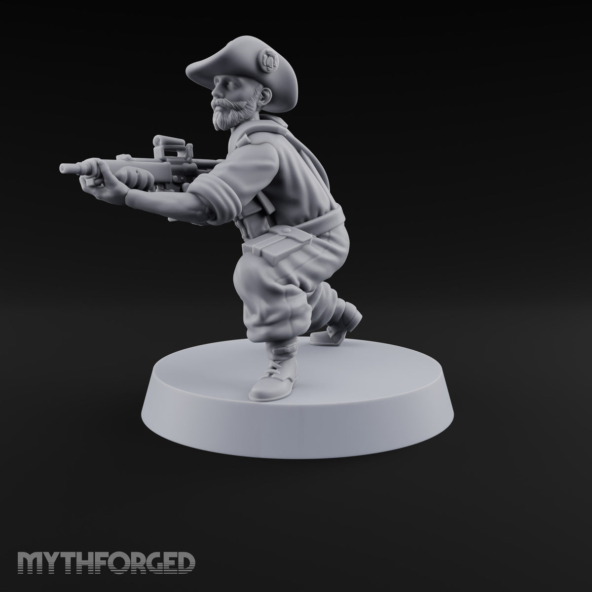 Unhurried Beards, Hurried Aim Human Rifleman in Slouch Hat F