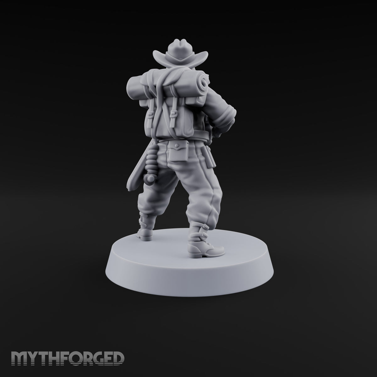 Beards Bristling, Rifles Humming Human Heavy Tesla Rifle Soldier D