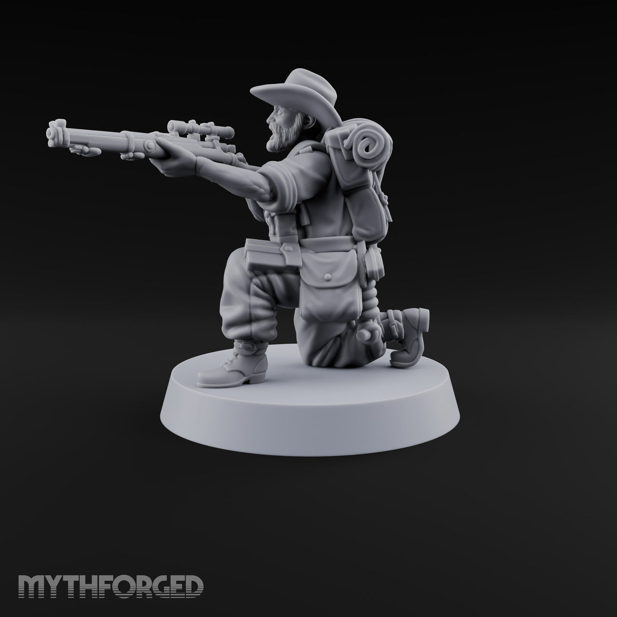 Aim High, Aim Low Human Bearded Sniper A