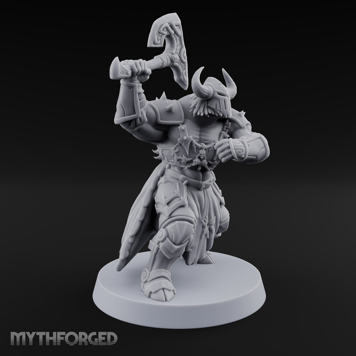 Heads Up, Gentlemen Minotaur Axe Warriors — B