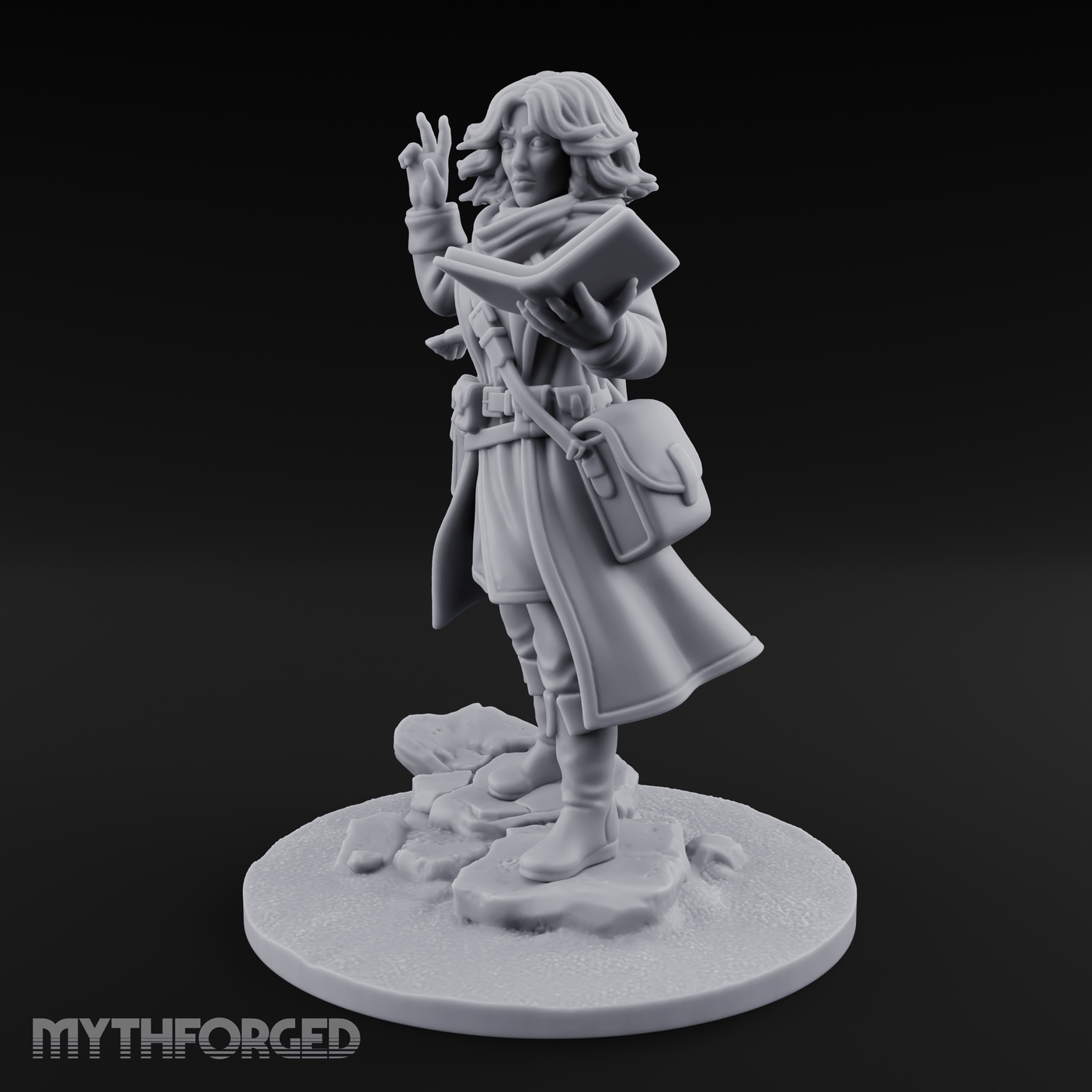 Arctic Explorer Human Investigator Miniature for Dungeons and Dragons, Pathfinder or other TTRPGs