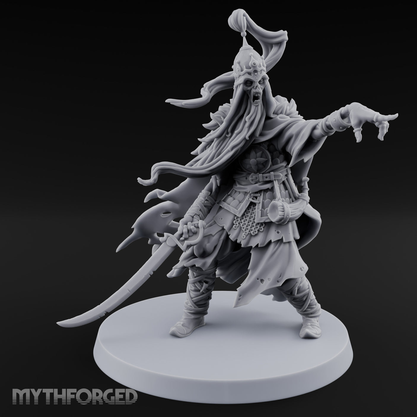 Claw Cursing Lich Boyar Miniature for Dungeons and Dragons, Pathfinder or other TTRPGs