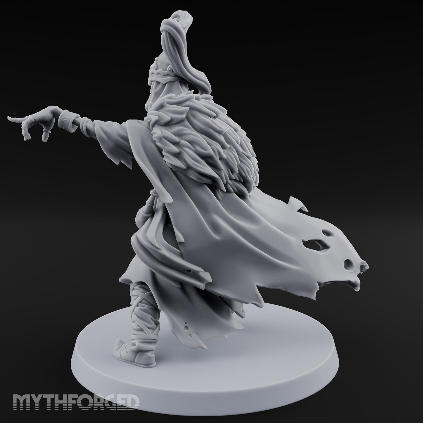 Claw Cursing Lich Boyar Miniature for Dungeons and Dragons, Pathfinder or other TTRPGs