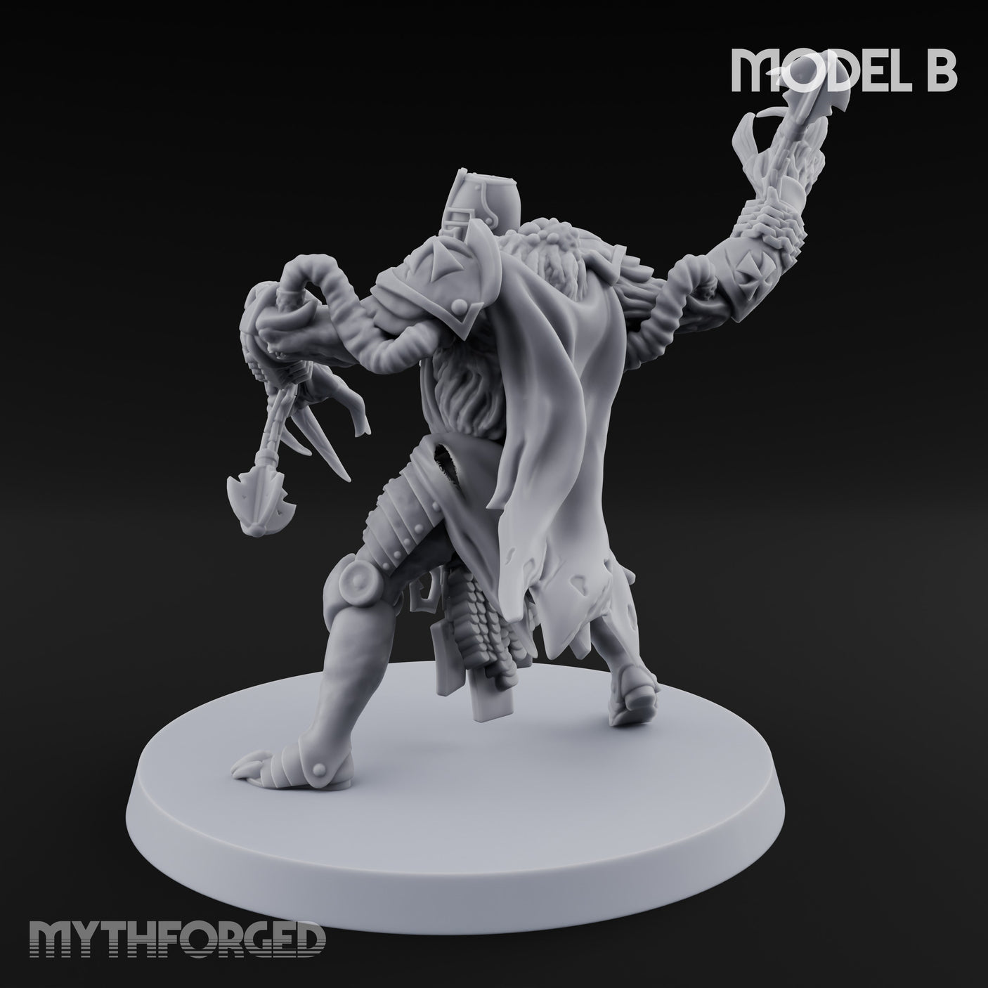 Claw Lurching Demon Beaster B Miniature for Dungeons and Dragons, Pathfinder or other TTRPGs