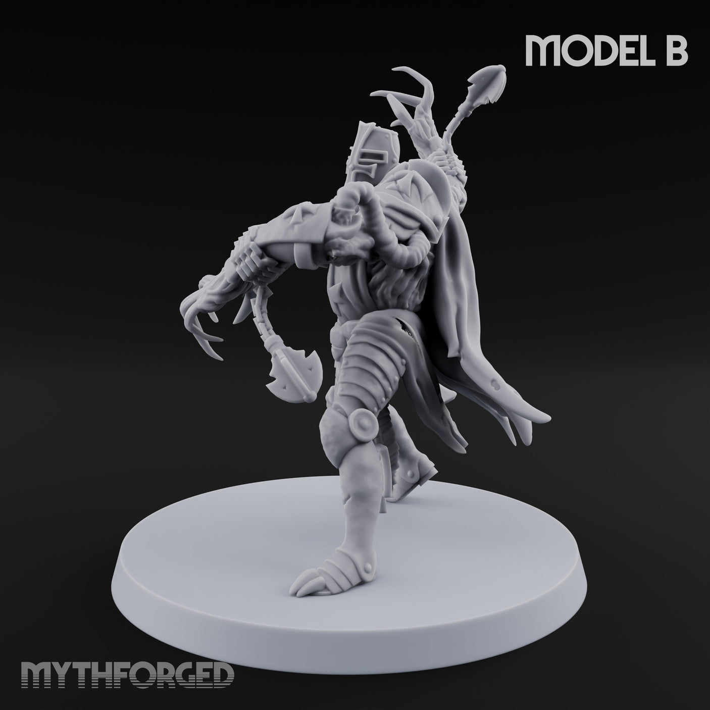 Claw Lurching Demon Beaster B Miniature for Dungeons and Dragons, Pathfinder or other TTRPGs