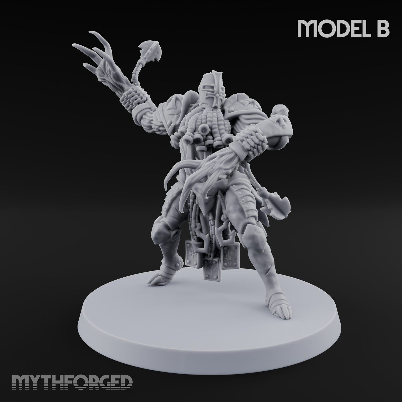 Claw Lurching Demon Beaster B Miniature for Dungeons and Dragons, Pathfinder or other TTRPGs