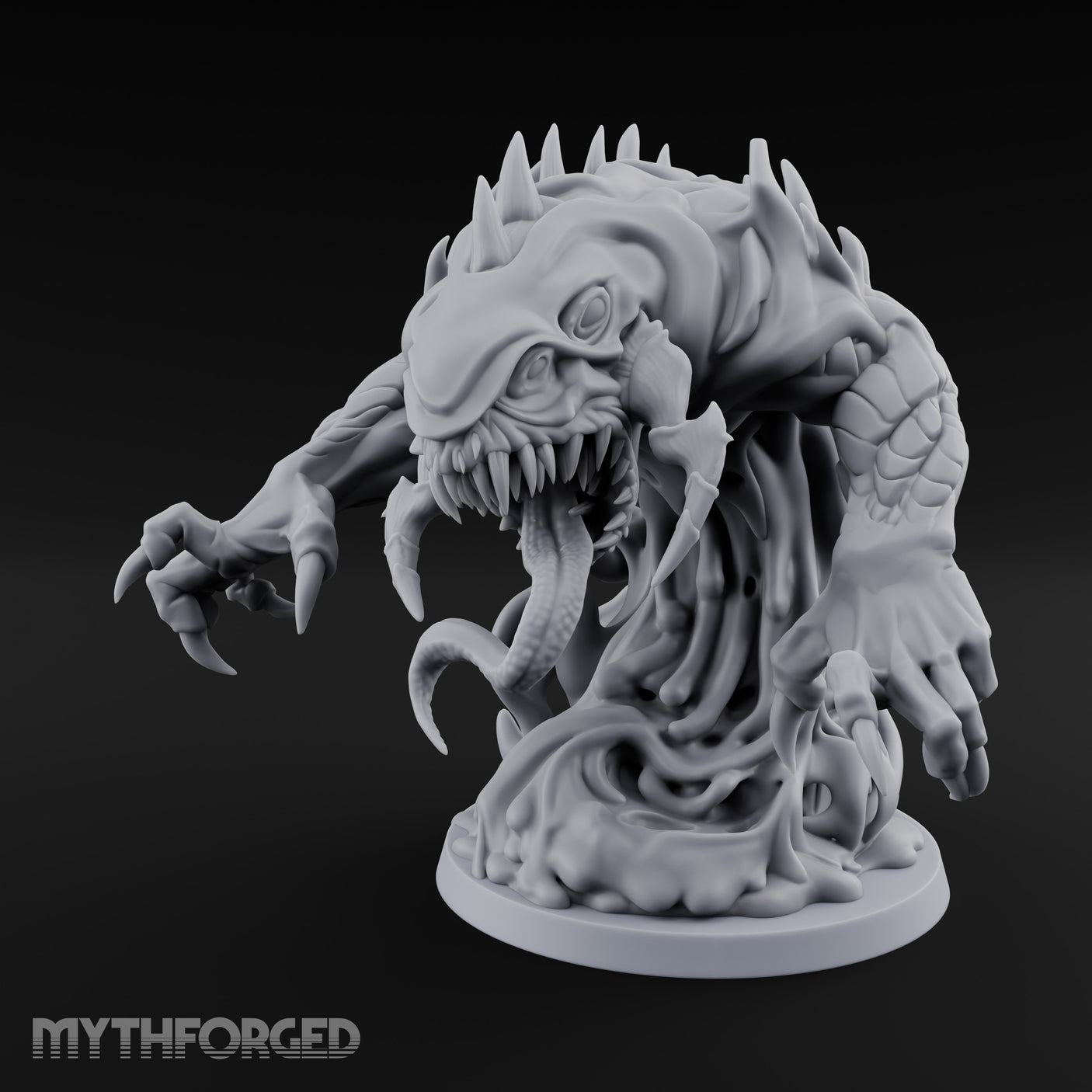 Claw Reaching Black Pudding Miniature for Dungeons and Dragons, Pathfinder or other TTRPGs