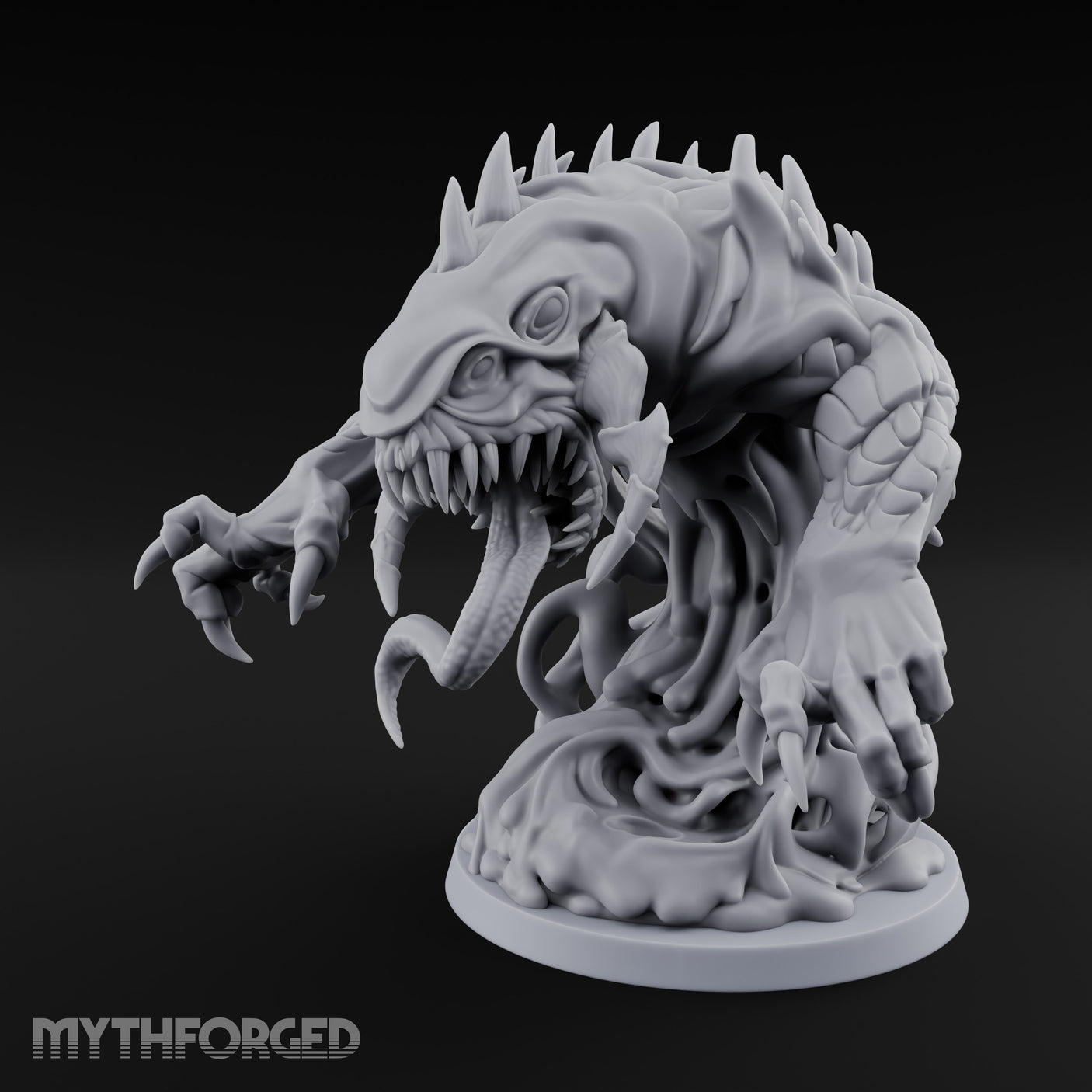 Claw Reaching Black Pudding Miniature for Dungeons and Dragons, Pathfinder or other TTRPGs