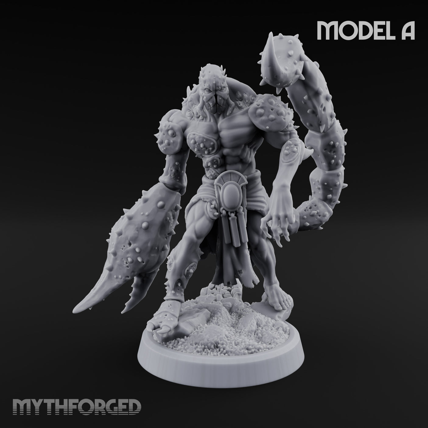 Claw Snapping Lunging Tlincalli A Miniature for Dungeons and Dragons, Pathfinder or other TTRPGs