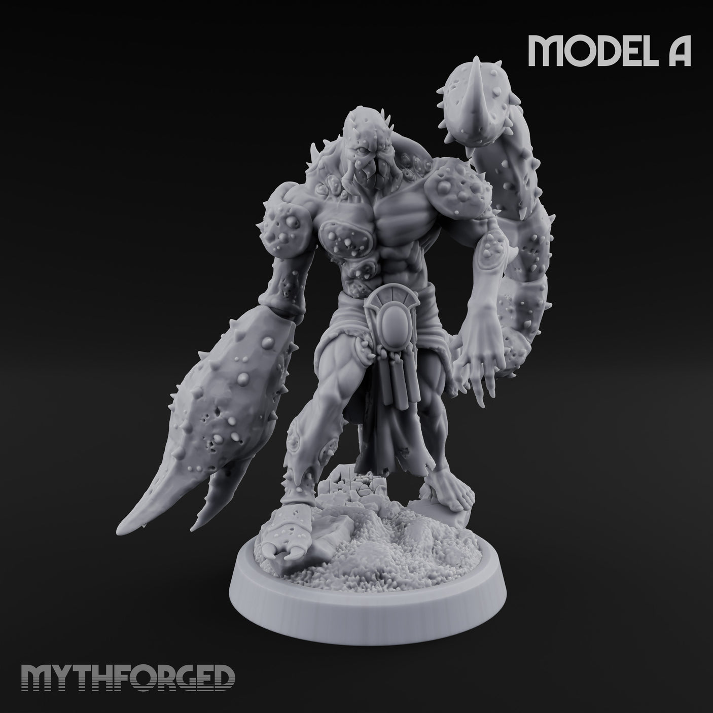 Claw Snapping Lunging Tlincalli A Miniature for Dungeons and Dragons, Pathfinder or other TTRPGs