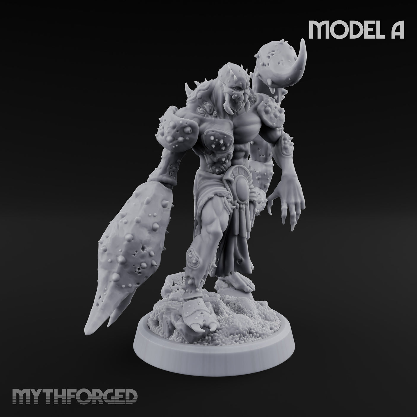 Claw Snapping Lunging Tlincalli A Miniature for Dungeons and Dragons, Pathfinder or other TTRPGs