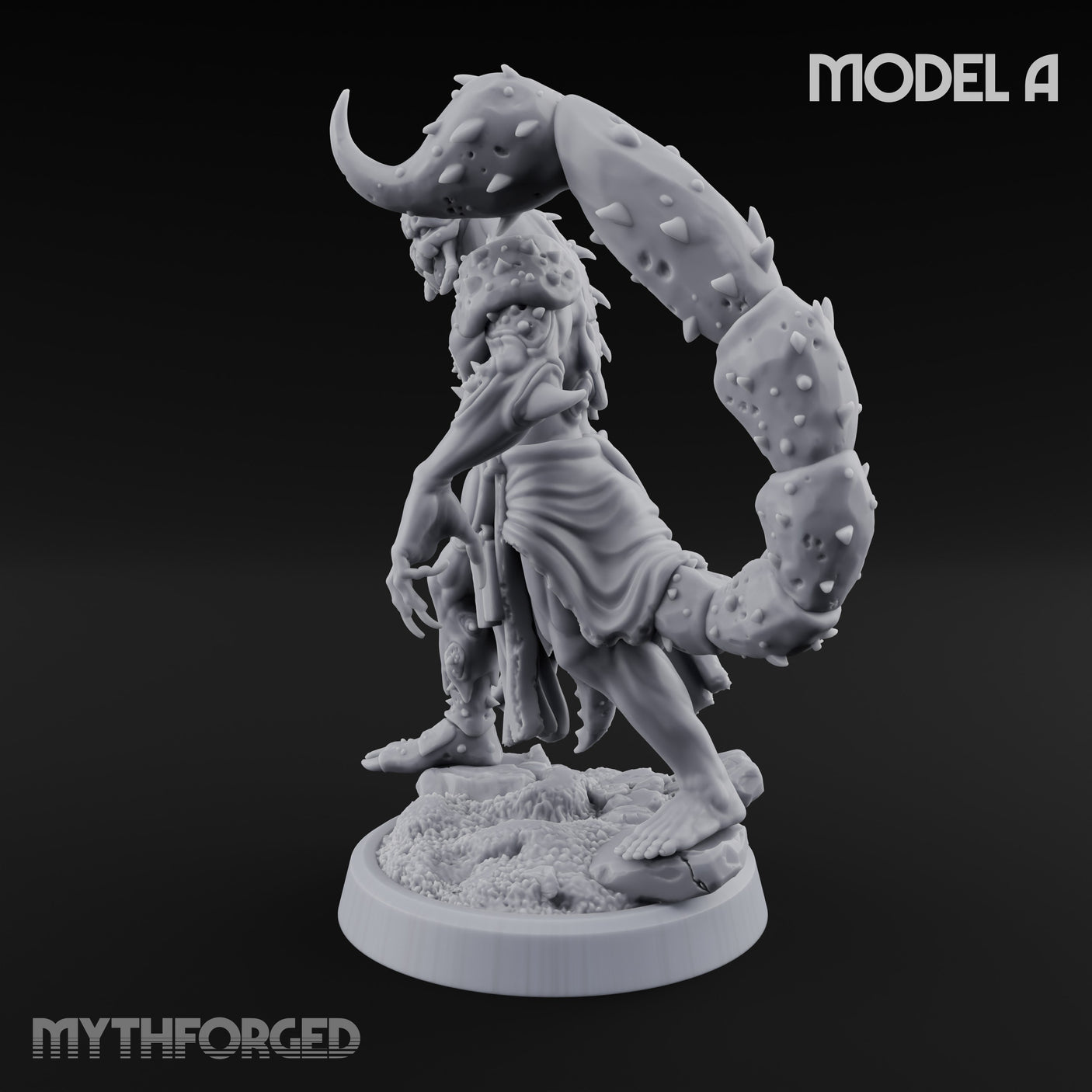 Claw Snapping Lunging Tlincalli A Miniature for Dungeons and Dragons, Pathfinder or other TTRPGs