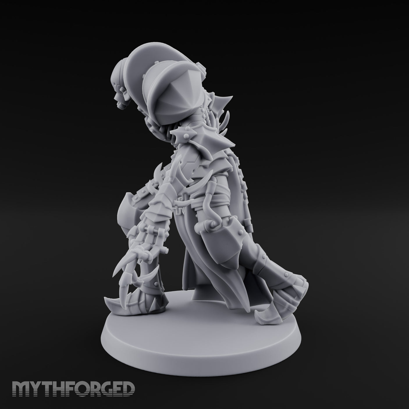 Claw Swiping Stalking Goetic Warlock Miniature for Dungeons and Dragons, Pathfinder or other TTRPGs