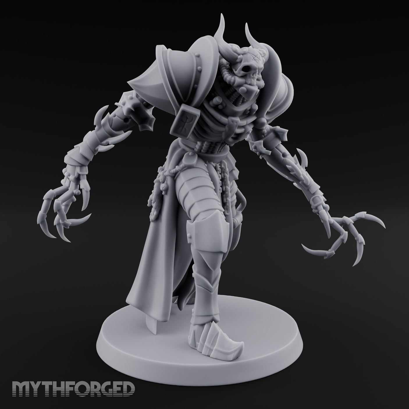 Claw Swiping Stalking Goetic Warlock Miniature for Dungeons and Dragons, Pathfinder or other TTRPGs