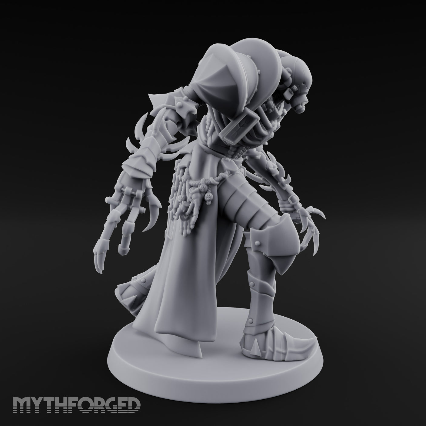 Claw Swiping Stalking Goetic Warlock Miniature for Dungeons and Dragons, Pathfinder or other TTRPGs