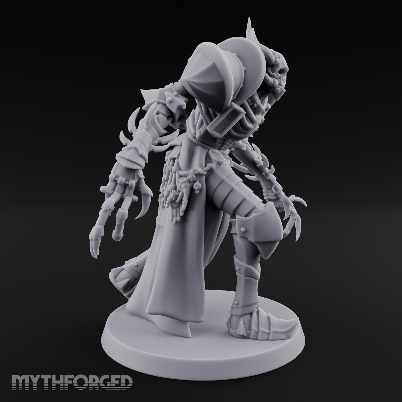 Claw Swiping Stalking Goetic Warlock Miniature for Dungeons and Dragons, Pathfinder or other TTRPGs
