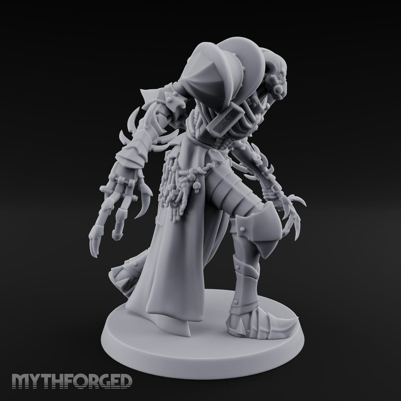Claw Swiping Stalking Goetic Warlock Miniature for Dungeons and Dragons, Pathfinder or other TTRPGs