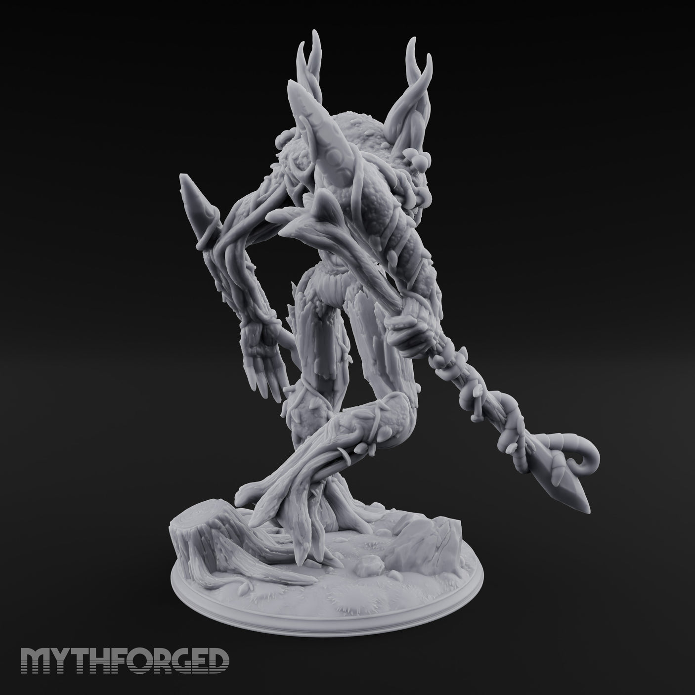 Claw Swiping Treant Stalker Miniature for Dungeons and Dragons, Pathfinder or other TTRPGs