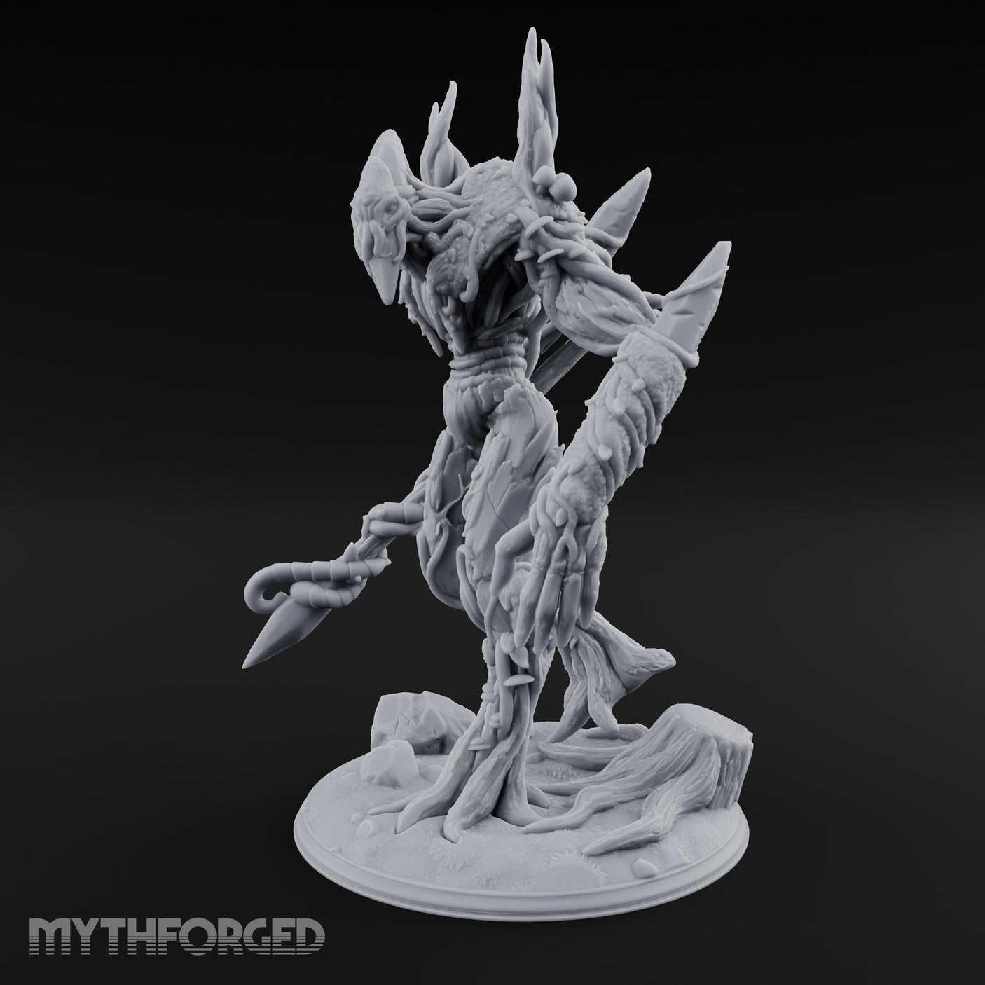 Claw Swiping Treant Stalker Miniature for Dungeons and Dragons, Pathfinder or other TTRPGs