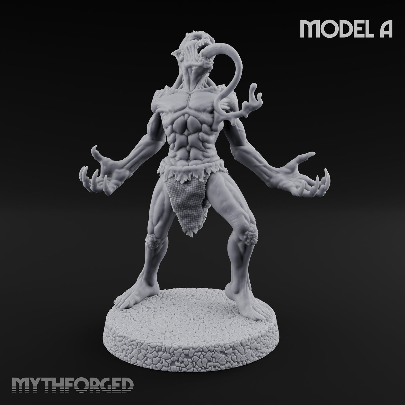 Clawing Ravenously Ghoul A Miniature for Dungeons and Dragons, Pathfinder or other TTRPGs