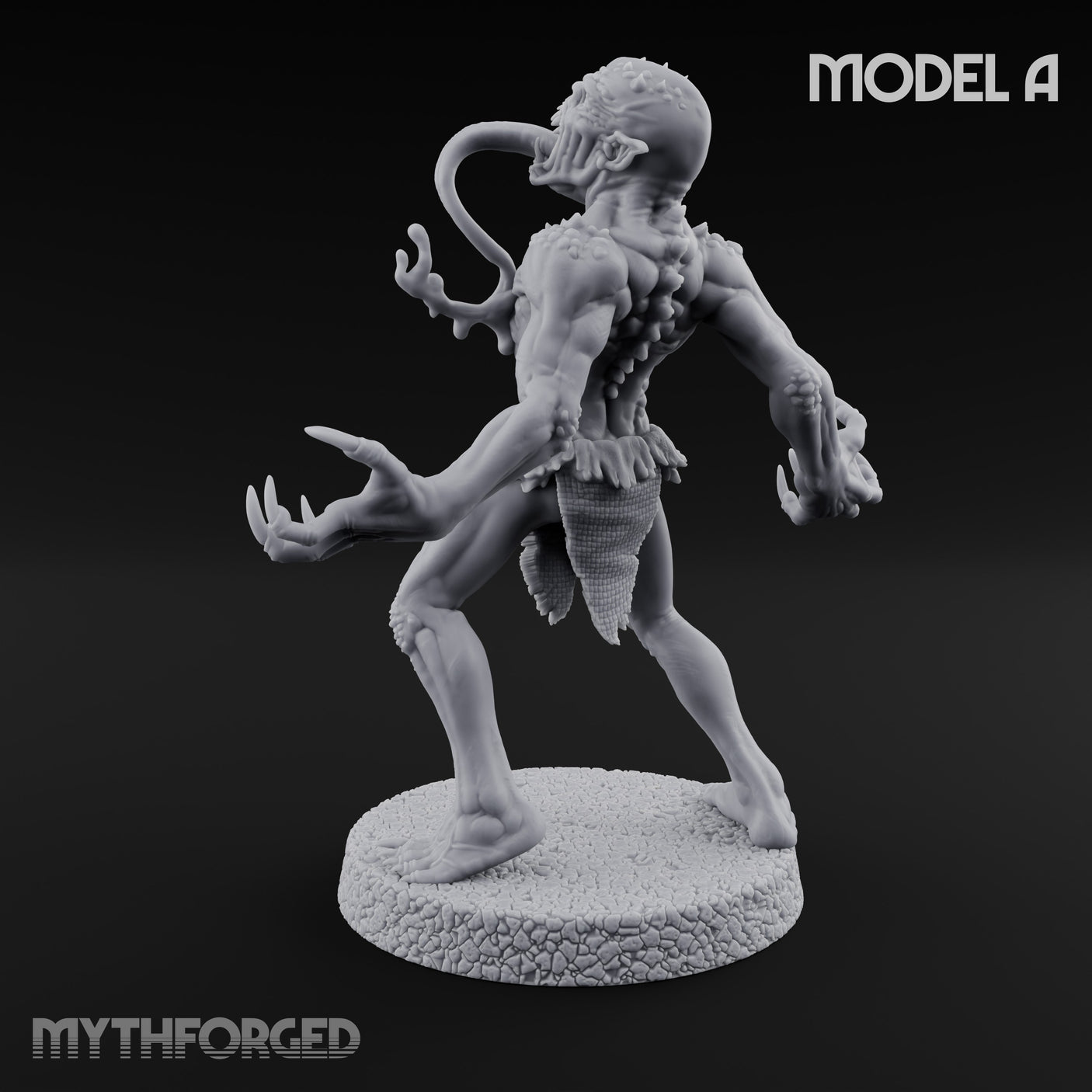 Clawing Ravenously Ghoul A Miniature for Dungeons and Dragons, Pathfinder or other TTRPGs