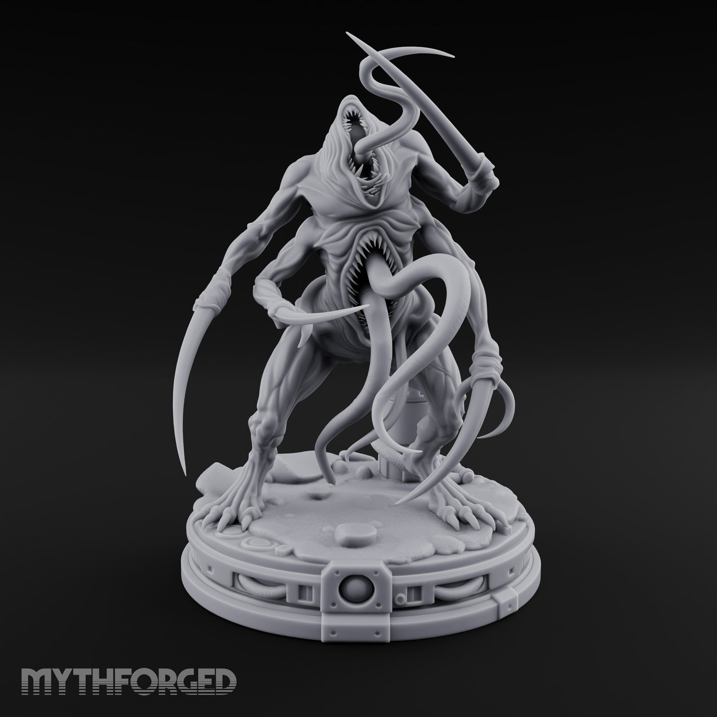 Claws Raised Maw Gaping Denizen of Leng Miniature for Dungeons and Dragons, Pathfinder or other TTRPGs