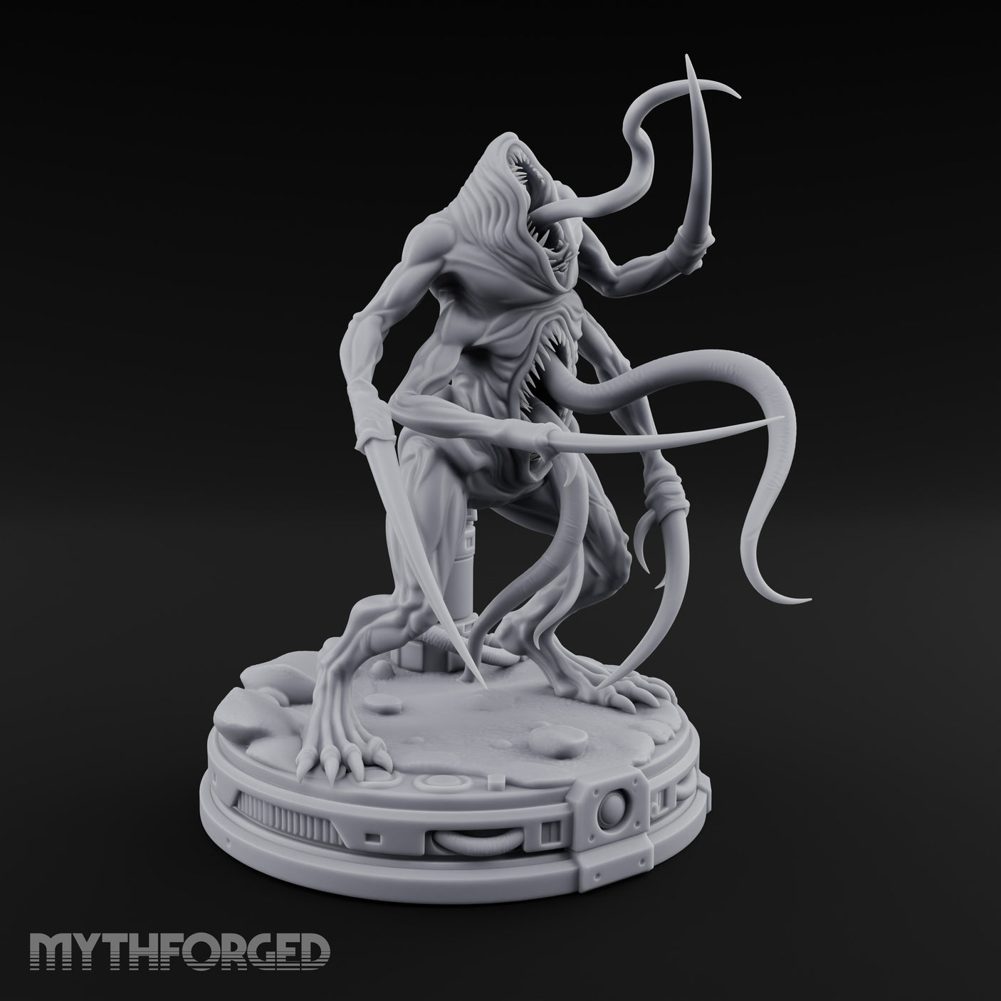 Claws Raised Maw Gaping Denizen of Leng Miniature for Dungeons and Dragons, Pathfinder or other TTRPGs