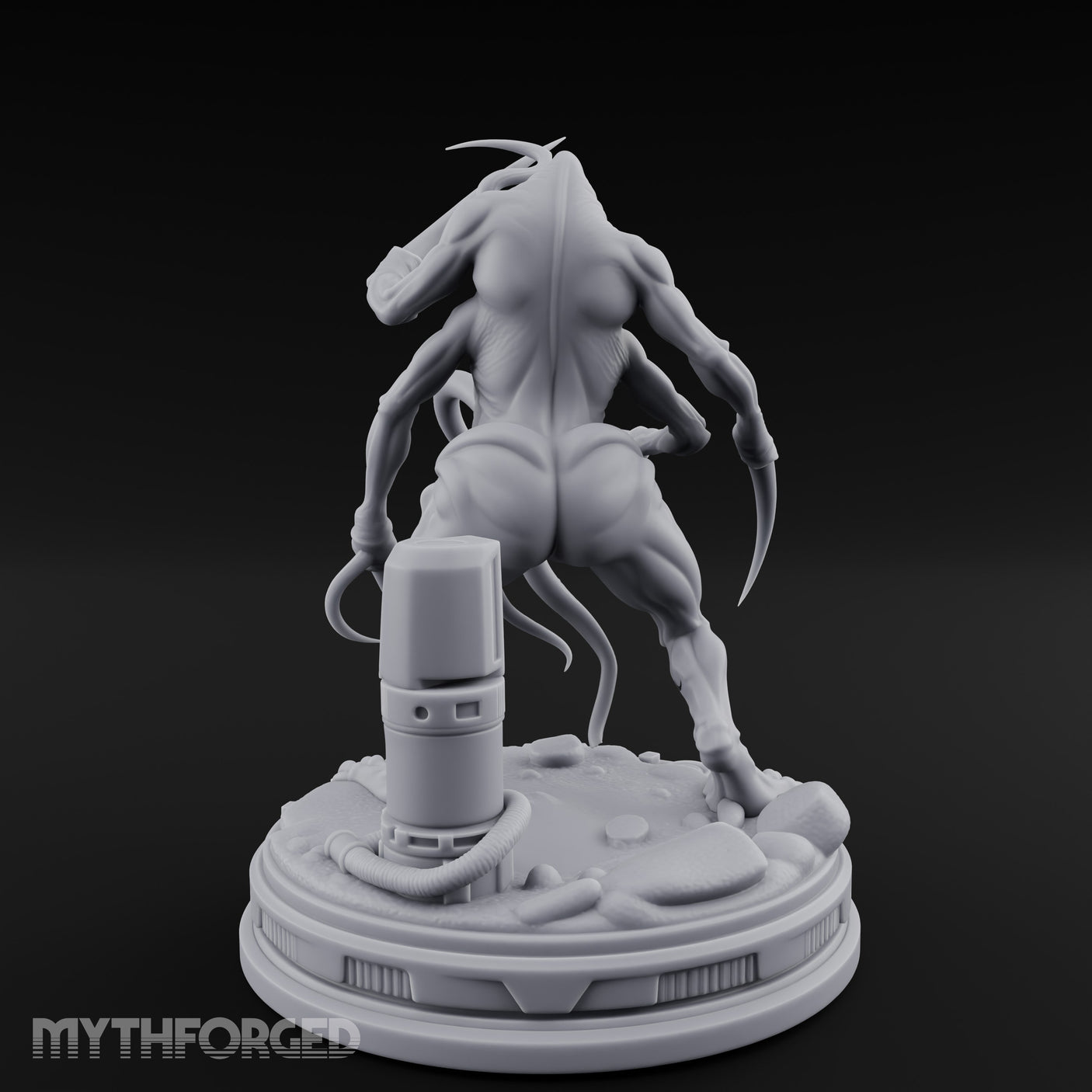 Claws Raised Maw Gaping Denizen of Leng Miniature for Dungeons and Dragons, Pathfinder or other TTRPGs