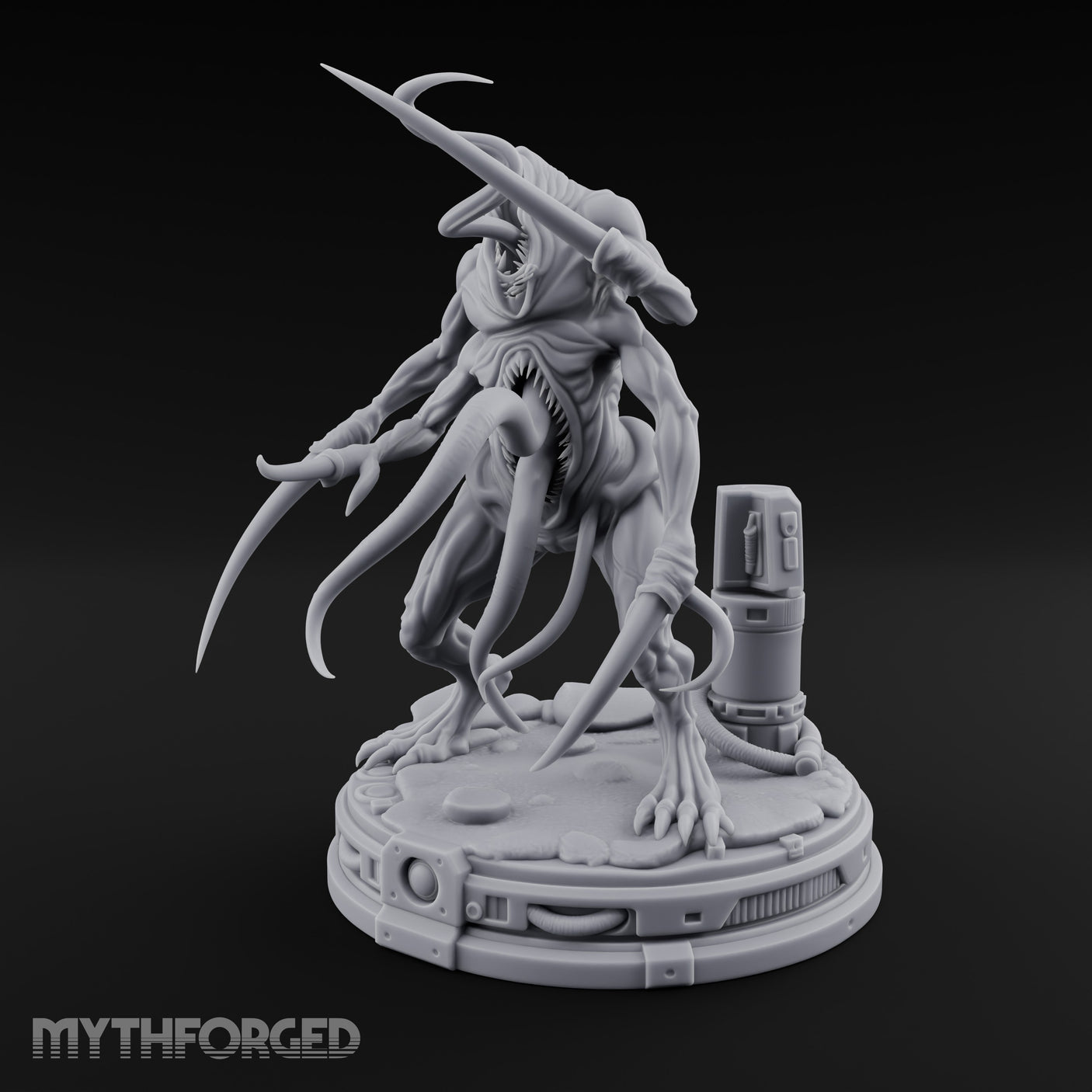 Claws Raised Maw Gaping Denizen of Leng Miniature for Dungeons and Dragons, Pathfinder or other TTRPGs