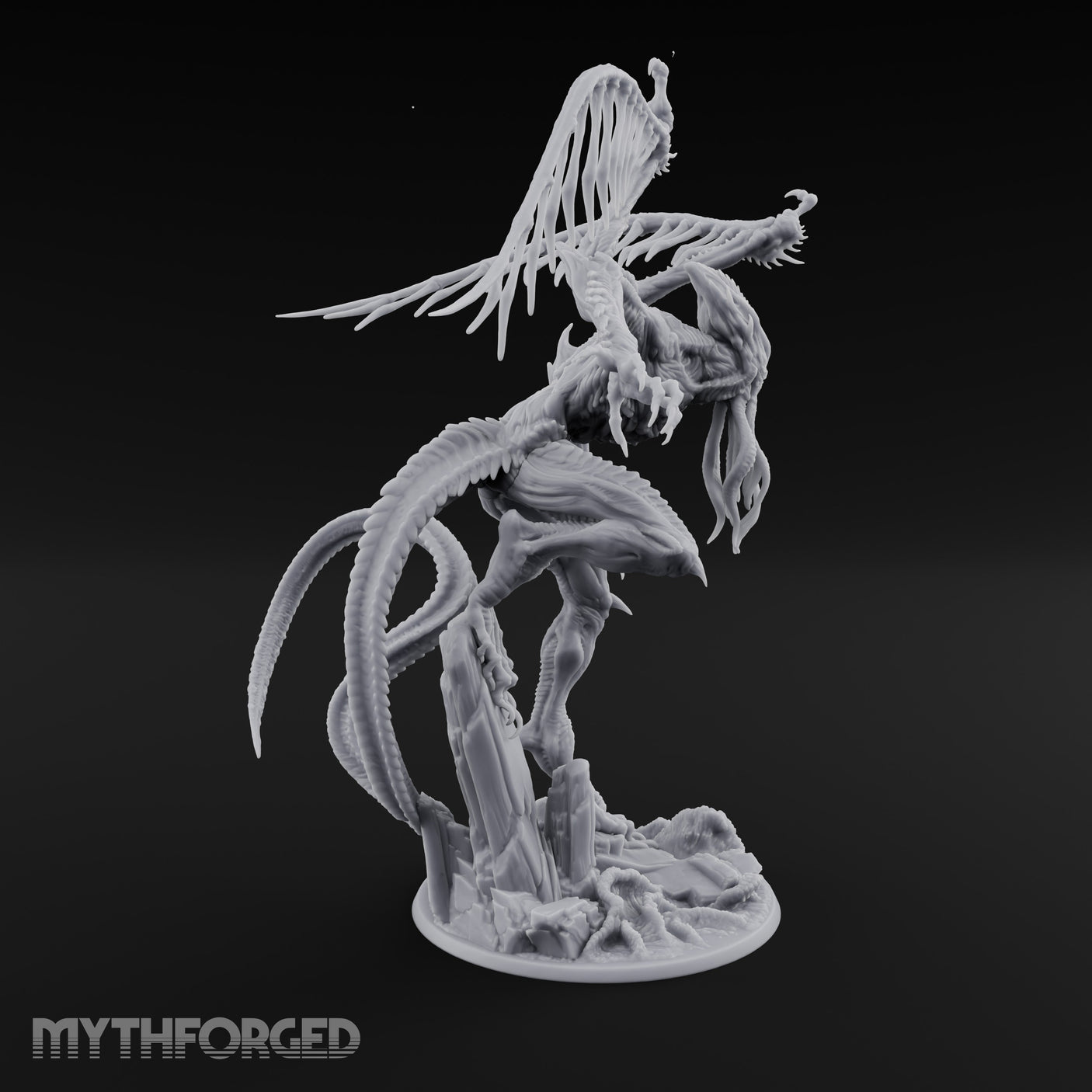 Claws Splaying Star Spawn Abomination Miniature for Dungeons and Dragons, Pathfinder or other TTRPGs