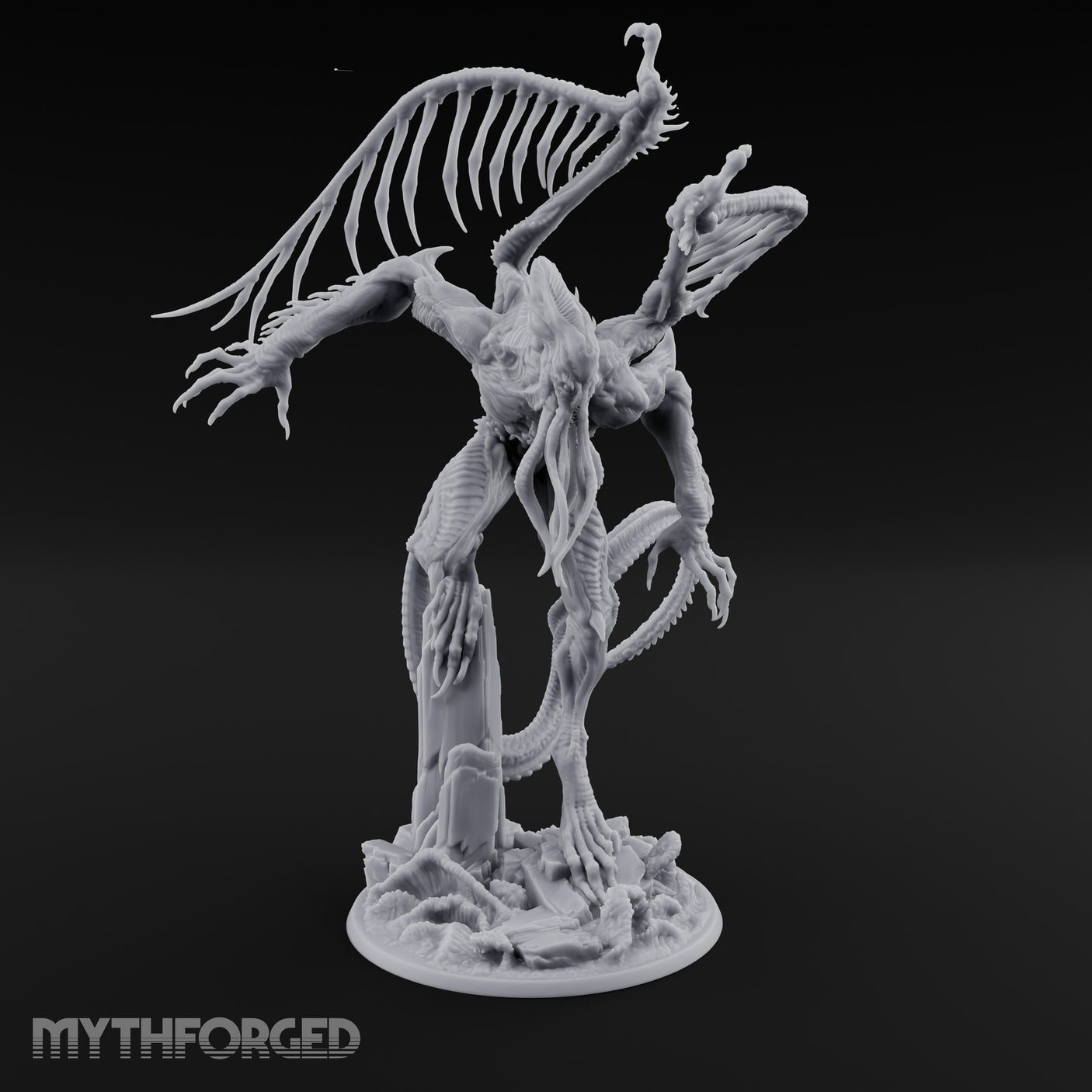 Claws Splaying Star Spawn Abomination Miniature for Dungeons and Dragons, Pathfinder or other TTRPGs