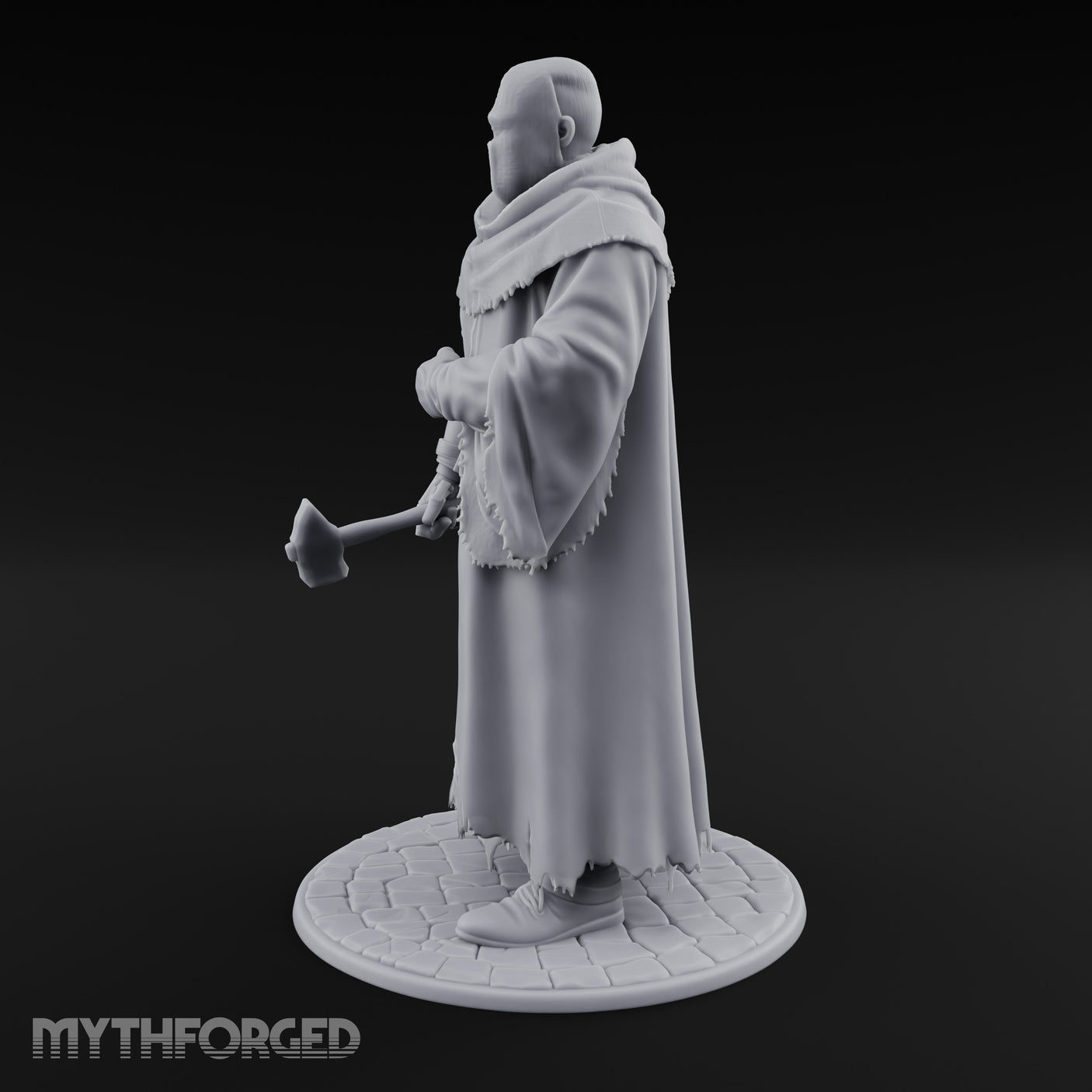 Cleaver Clutching Human Plague Doctor Miniature for Dungeons and Dragons, Pathfinder or other TTRPGs