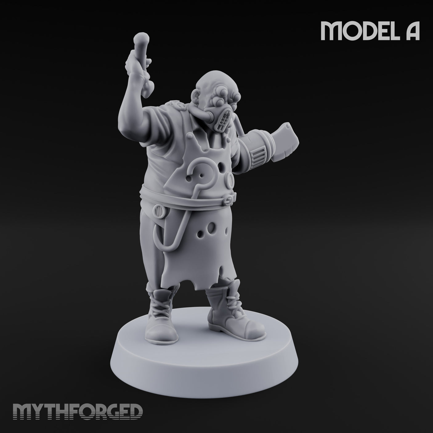 Cleaver Wielding Plague Butcher A Miniature for Dungeons and Dragons, Pathfinder or other TTRPGs