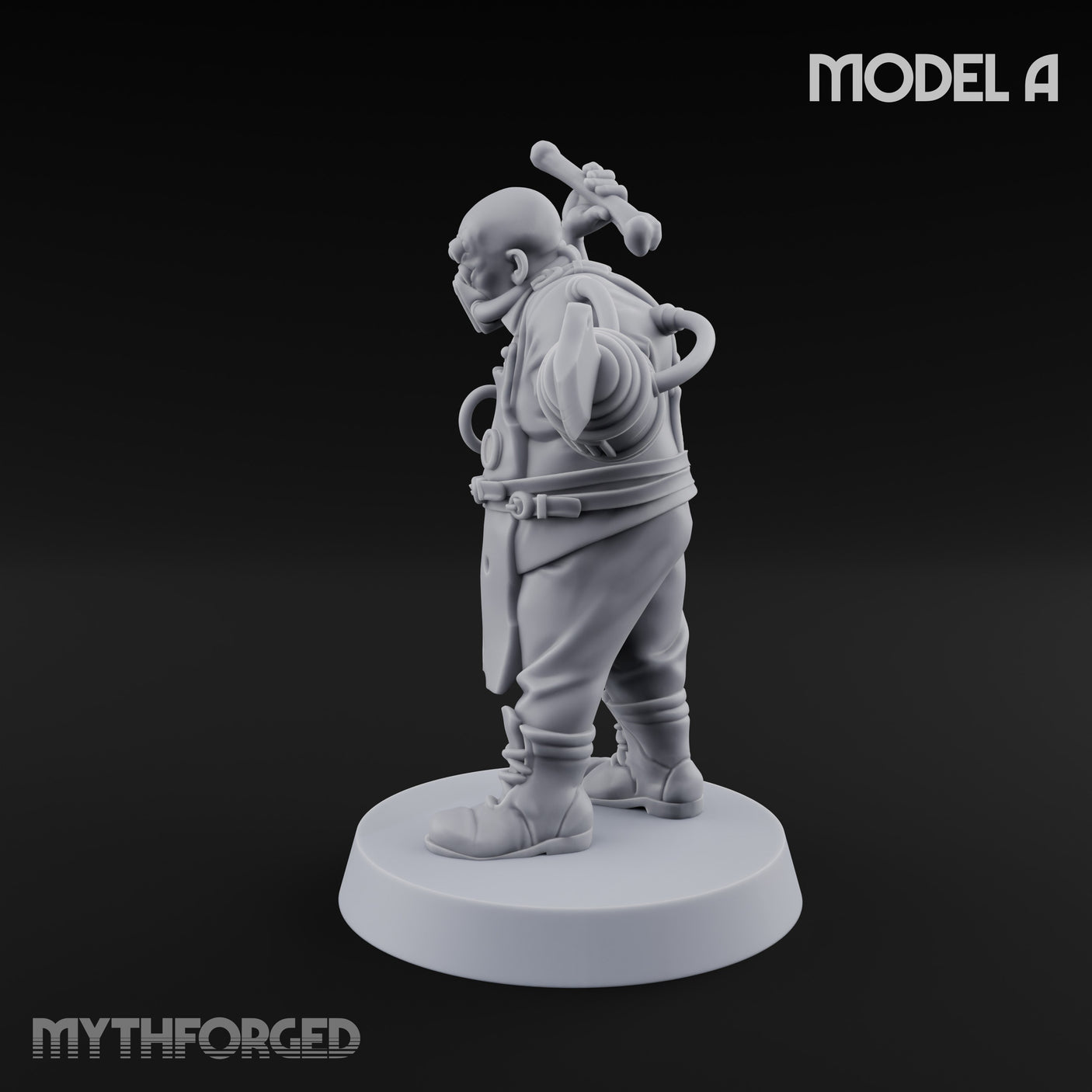Cleaver Wielding Plague Butcher A Miniature for Dungeons and Dragons, Pathfinder or other TTRPGs