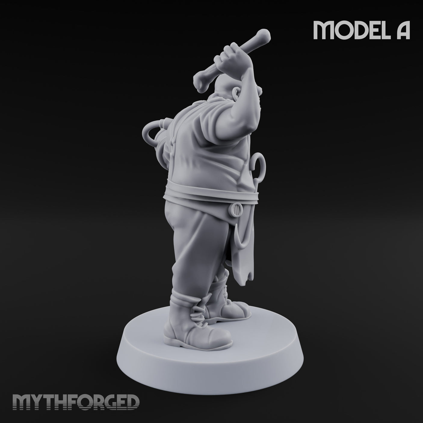 Cleaver Wielding Plague Butchers Miniature for Dungeons and Dragons, Pathfinder or other TTRPGs