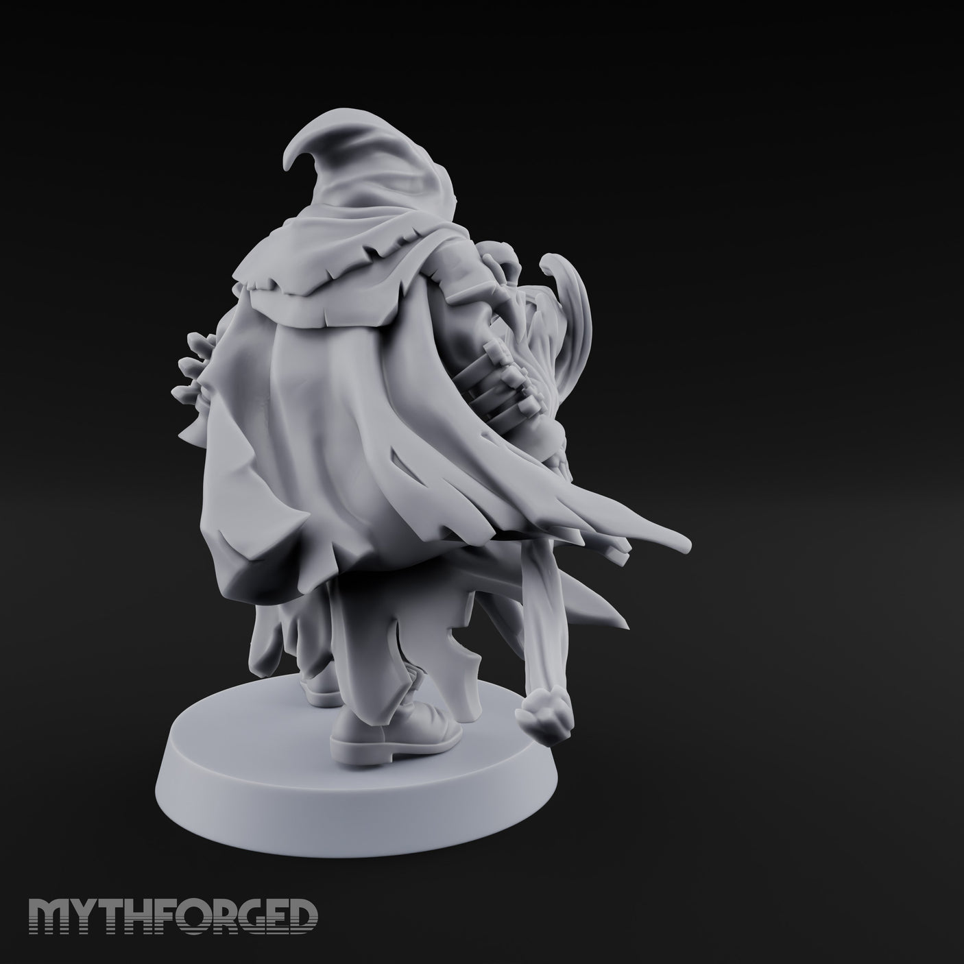 Cloak Billowing Tiefling Warlock Miniature for Dungeons and Dragons, Pathfinder or other TTRPGs