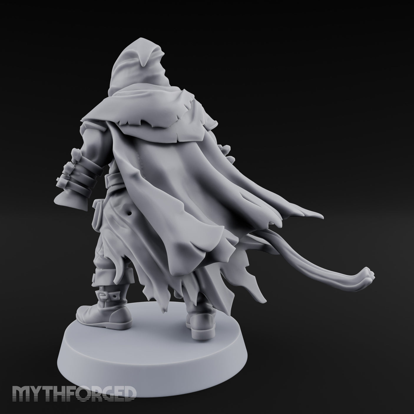 Cloak Billowing Tiefling Warlock Miniature for Dungeons and Dragons, Pathfinder or other TTRPGs