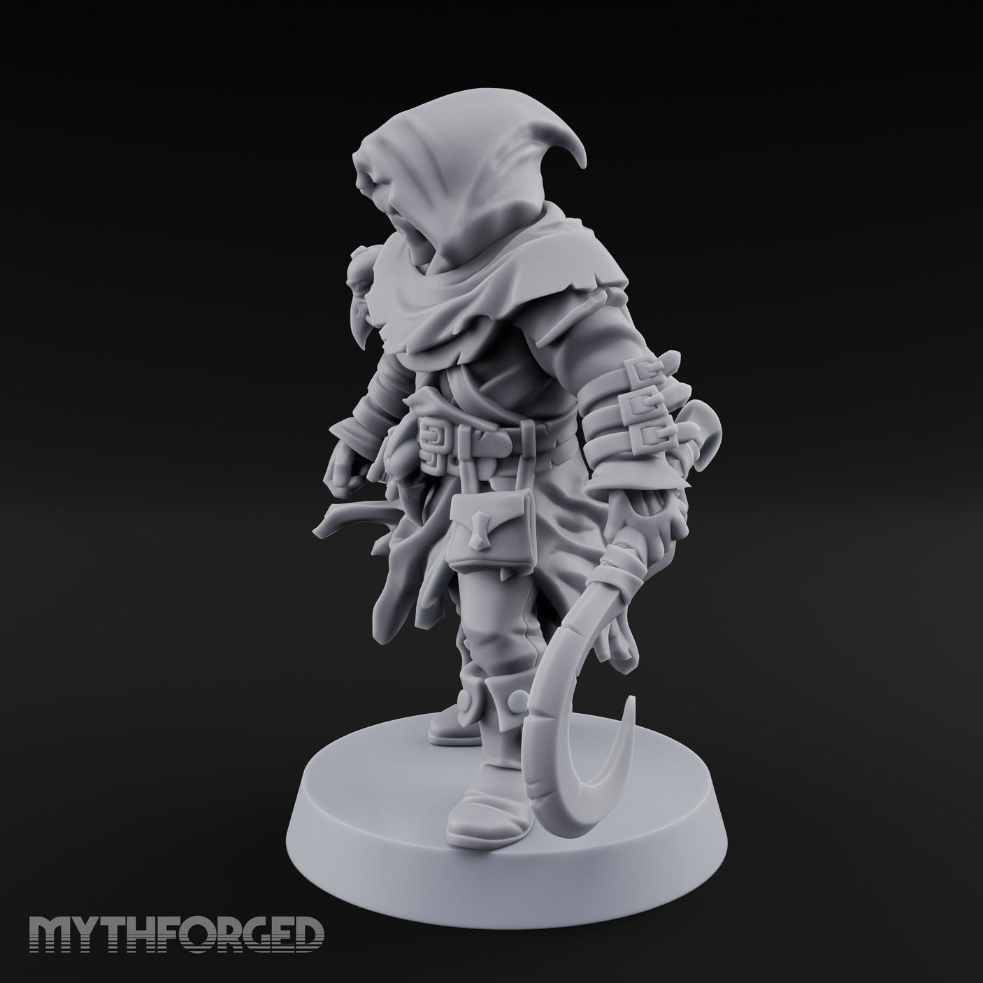 Cloak Billowing Tiefling Warlock Miniature for Dungeons and Dragons, Pathfinder or other TTRPGs