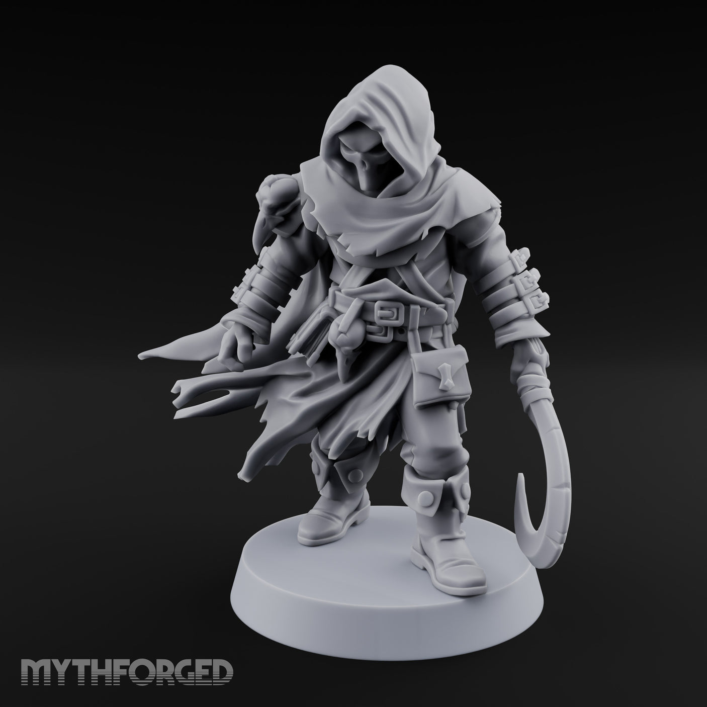 Cloak Billowing Tiefling Warlock Miniature for Dungeons and Dragons, Pathfinder or other TTRPGs