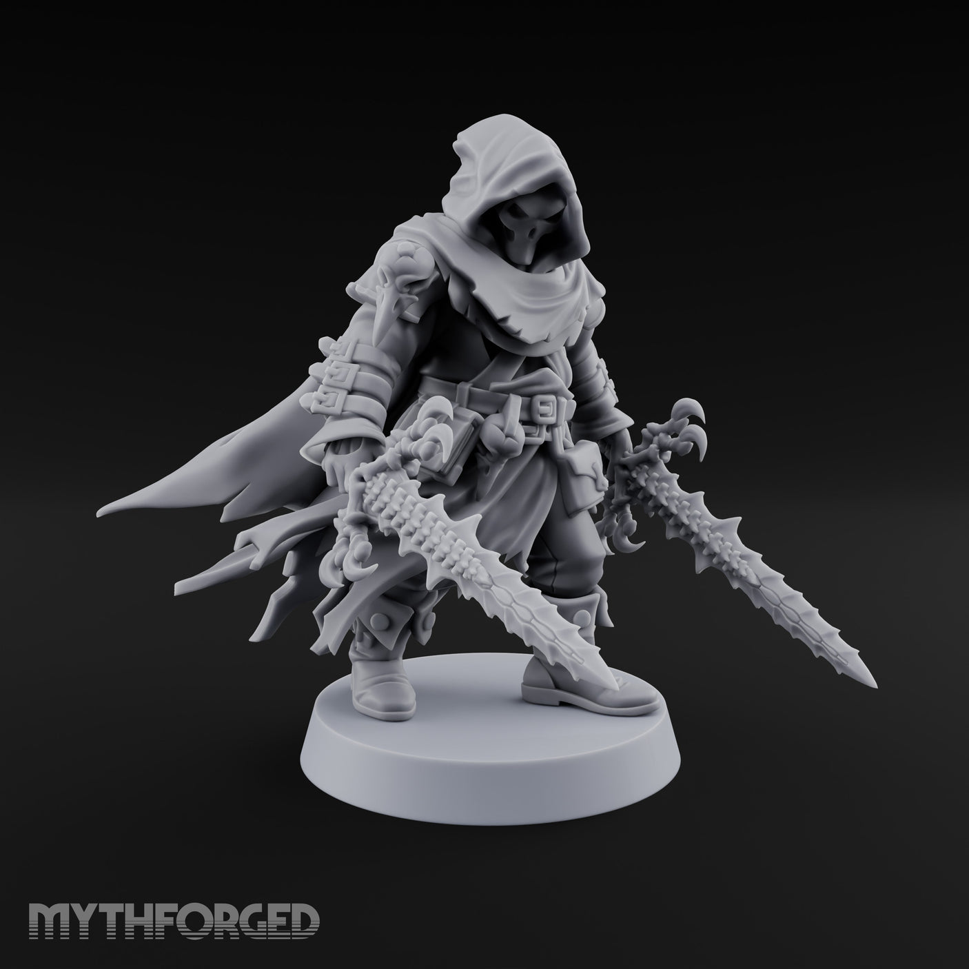 Cloak Billowing Tiefling Warlock Miniature for Dungeons and Dragons, Pathfinder or other TTRPGs