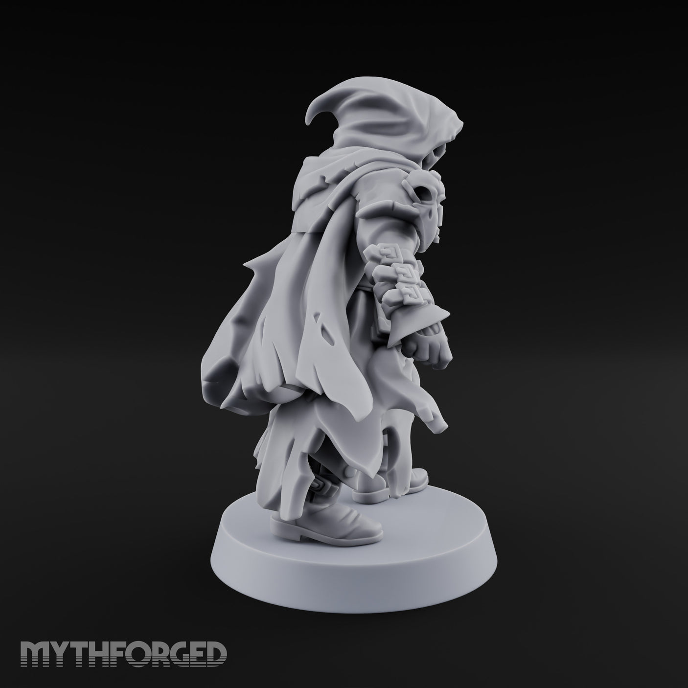 Cloak Billowing Tiefling Warlock Miniature for Dungeons and Dragons, Pathfinder or other TTRPGs