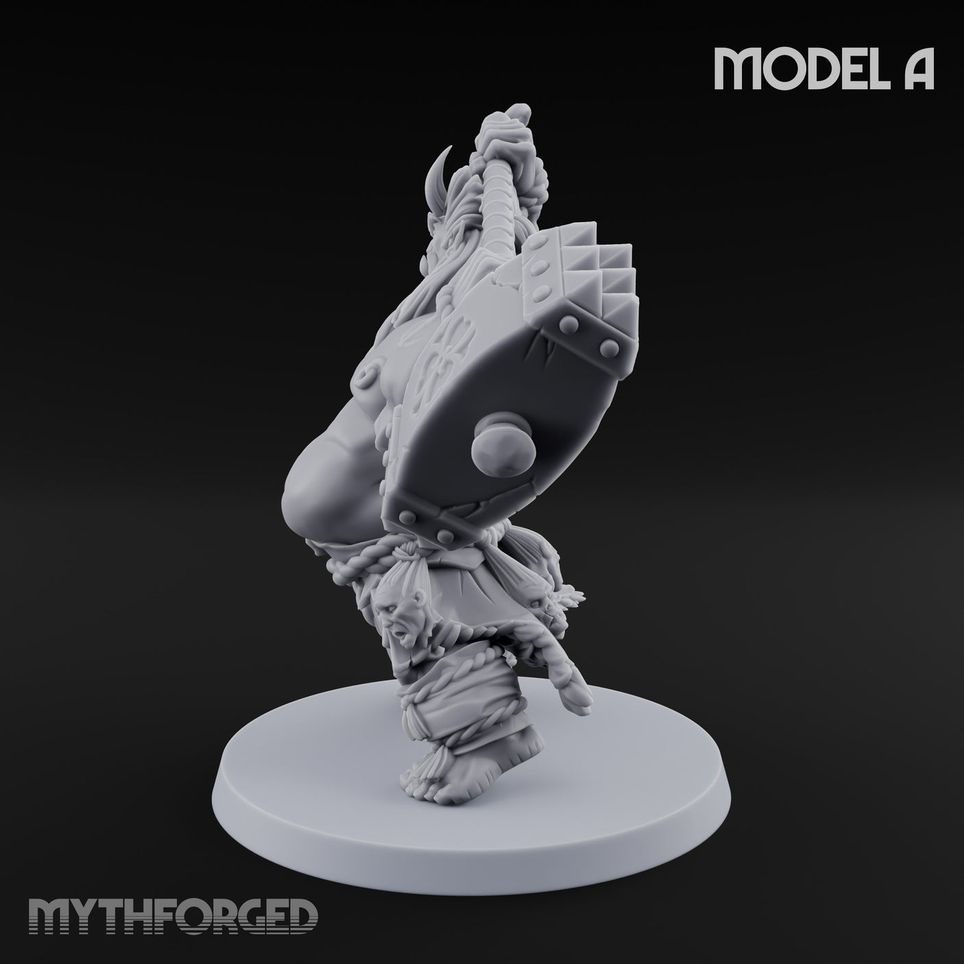 Club Smashing Oni Brute A Miniature for Dungeons and Dragons, Pathfinder or other TTRPGs