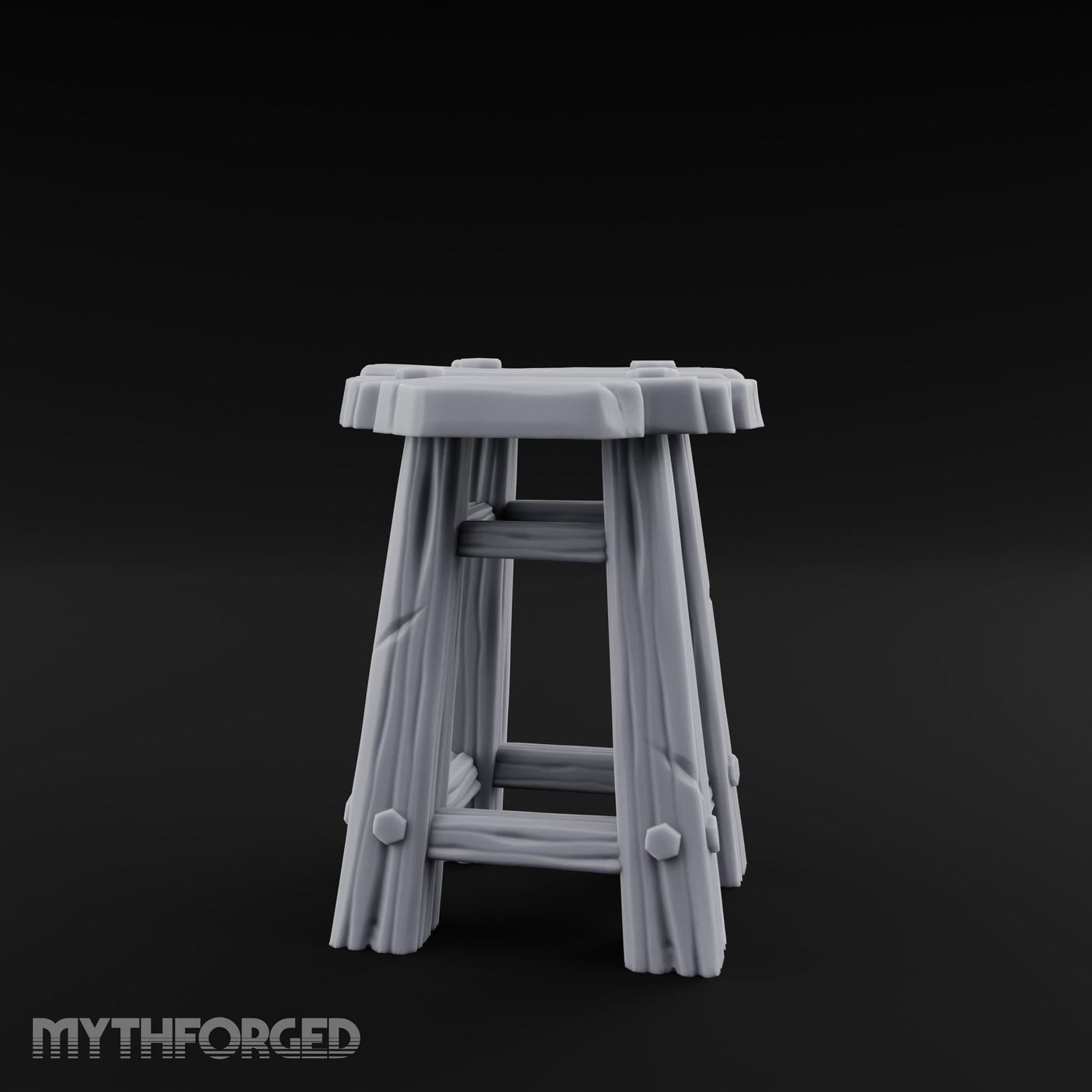 Clutter-Topped Hex-Bolted Tavern Stool gallery 3
