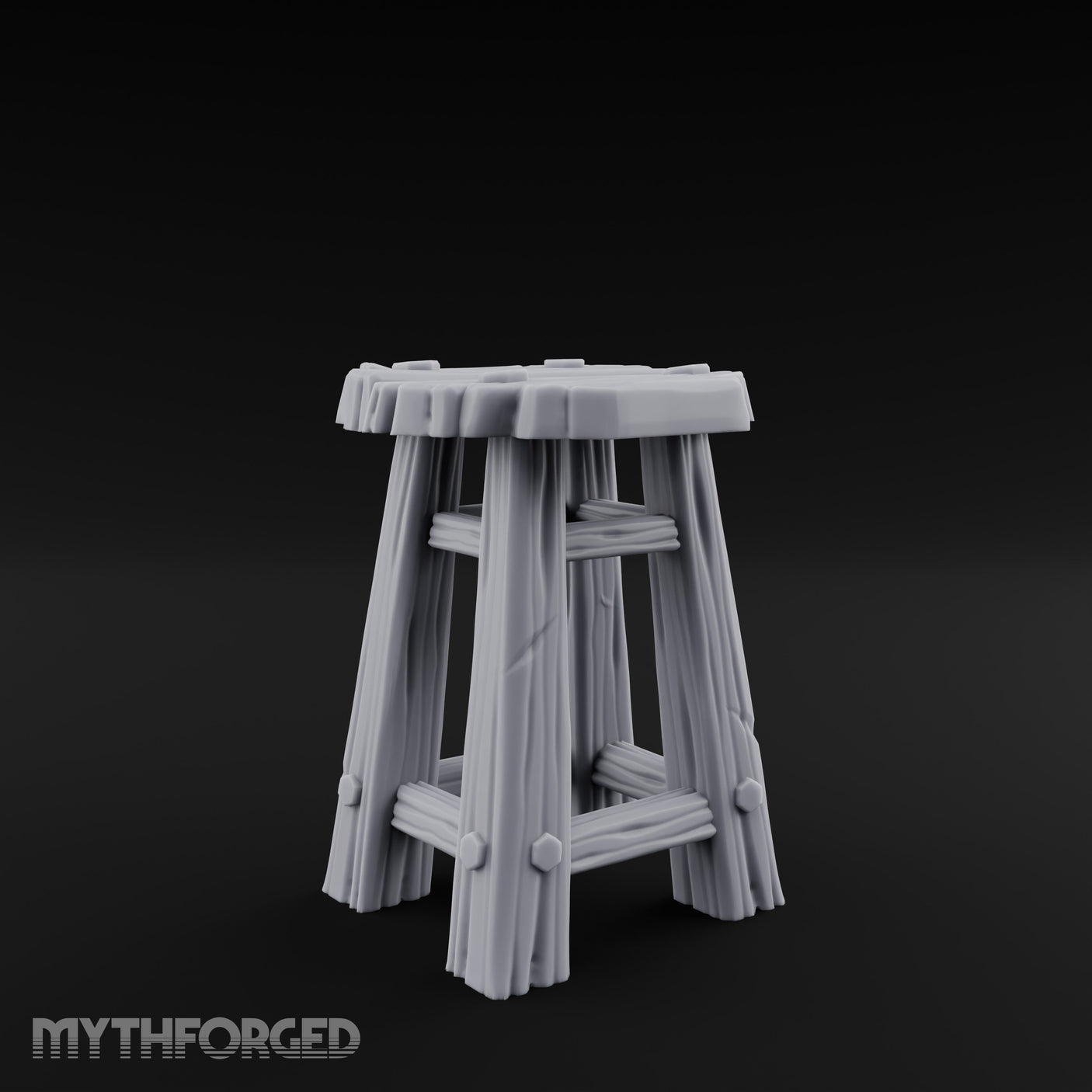 Clutter-Topped Hex-Bolted Tavern Stool gallery 4