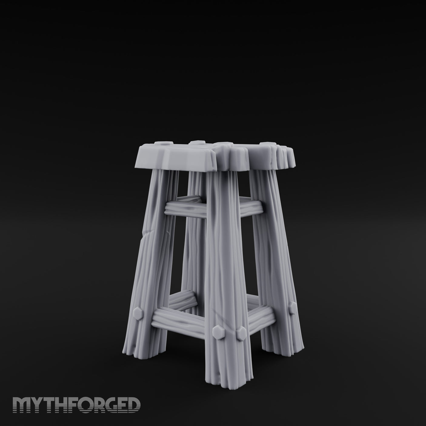 Clutter-Topped Hex-Bolted Tavern Stool gallery 6