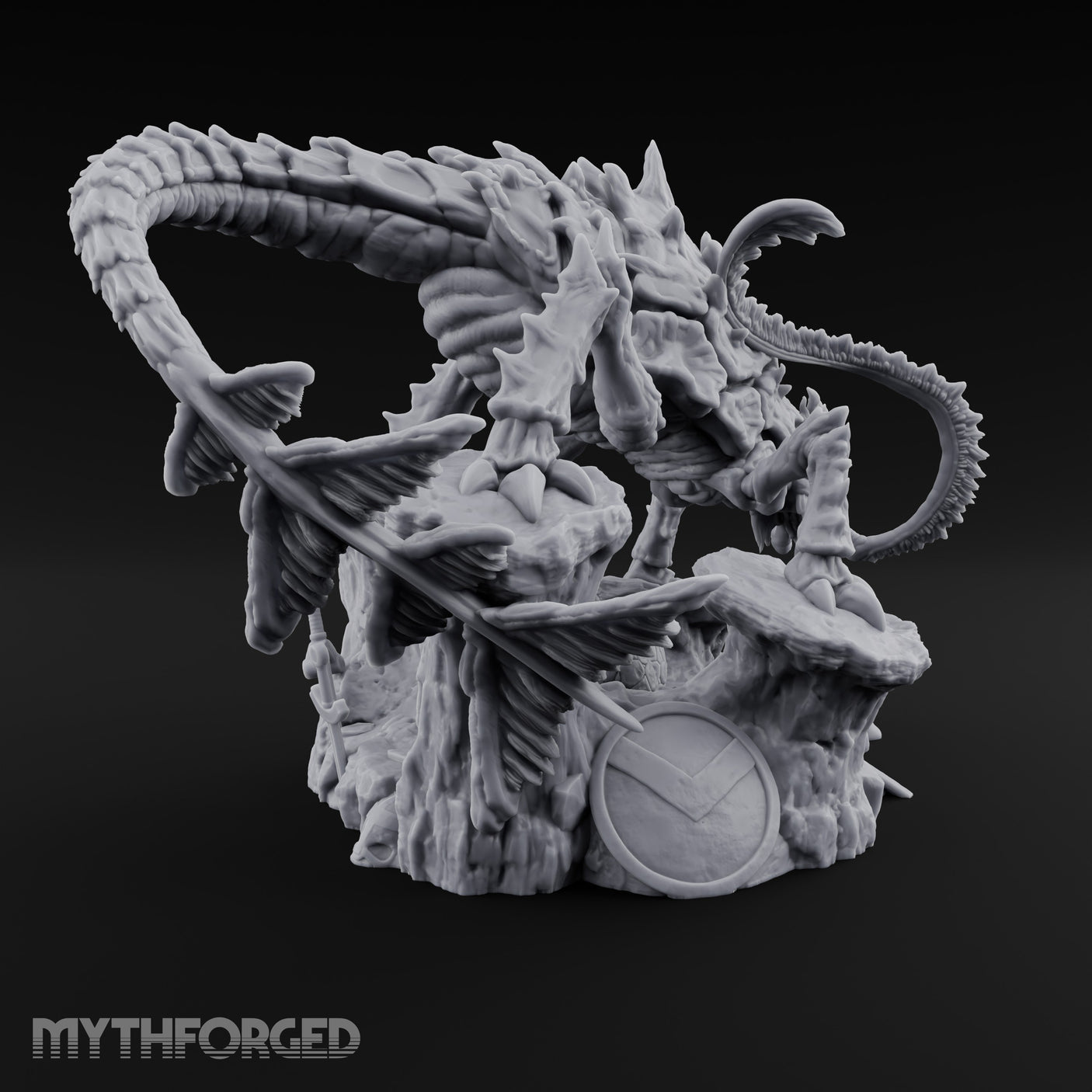 Coiling And Consuming Rust Monster Matriarch Miniature for Dungeons and Dragons, Pathfinder or other TTRPGs