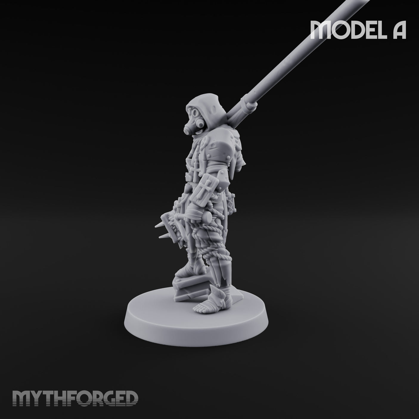 Cone Hatted Robed Human Pilgrim A Miniature for Dungeons and Dragons, Pathfinder or other TTRPGs