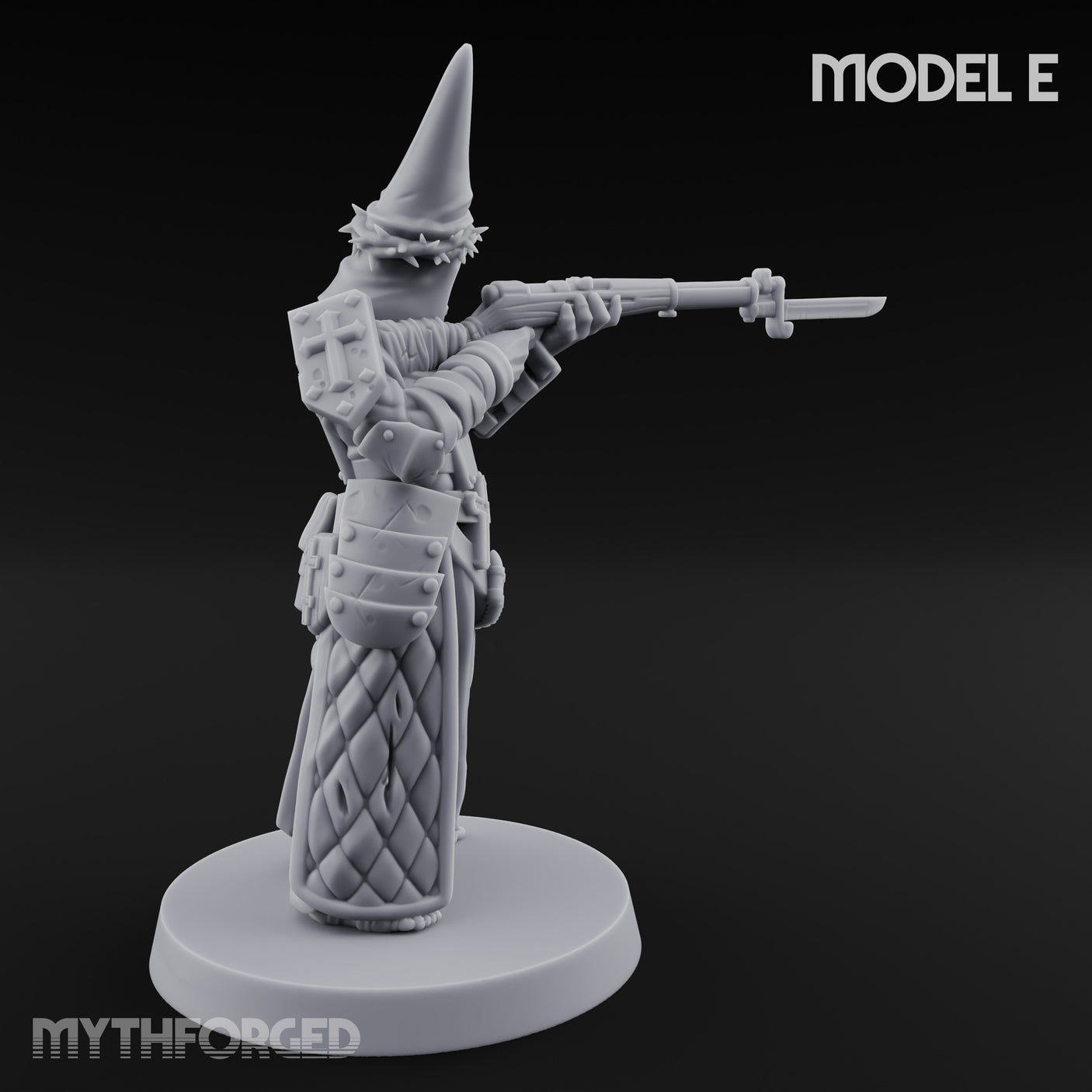 Cone Hatted Robed Human Pilgrim E Miniature for Dungeons and Dragons, Pathfinder or other TTRPGs